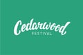 Cedarwood Festival logo