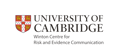 Winton Centre for Risk & Evidence Communication, University of Cambridge logo