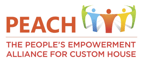 The People's Empowerment Alliance for Custom House: PEACH logo