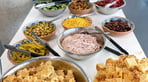 3. Self service salad bar at Woodmansterne.jpg