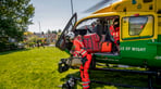 Doctor and paramedic arrive on scene and met by crew from South East Coast Ambulance and Surrey Police. Credit Tim Wallace Photography. _ABT0245.jpg