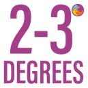2-3 degrees