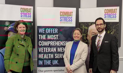 Helen-Maguire-center-with-Combat-Stress-CEO-Chloe-Mackay-left-and-Director-of-Strategy-Alan-Friggieri-right-scaled