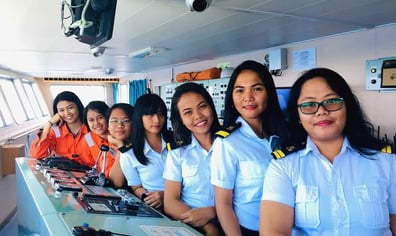 IMO Women in Maritime - Crew working for Chelsea Logistics, Philippines