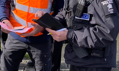 Lee liaising with Police commander for Orange zone evacuations 230224