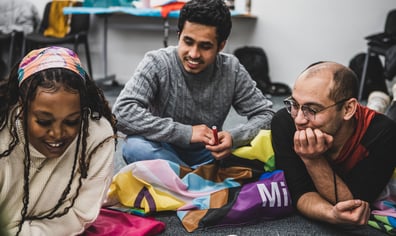 MR chatting in a group