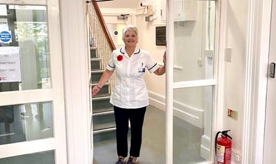 NHS Eye Clinic nurse