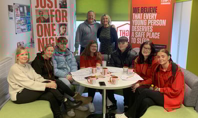 Nightstop Young Ambassadors with Media
