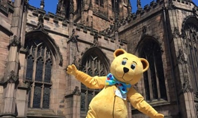 Rotherham Volunteer Walk - Dr Ted at the Minster - small