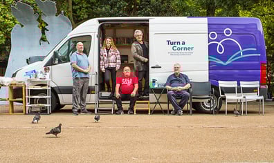 Turn a Corner van and staff