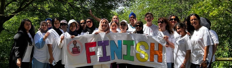 end of sponsored walk