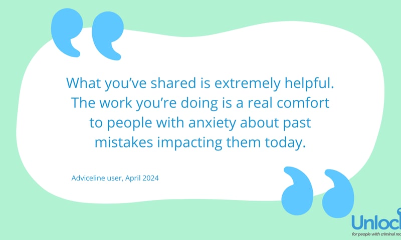 Anxiety past mistakes Adviceline quote April 24