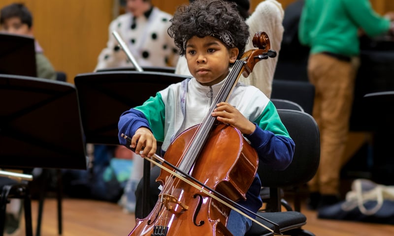 AYM Award winner at BBC Maida Vale - Photo by Richard Farnes