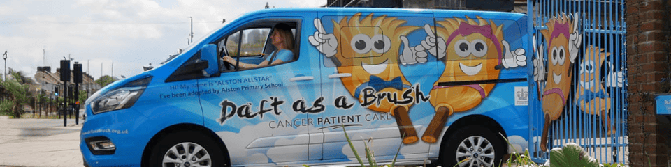 Daft as a Brush Cancer Patient Care banner