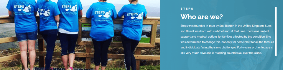 STEPS CHARITY WORLDWIDE banner