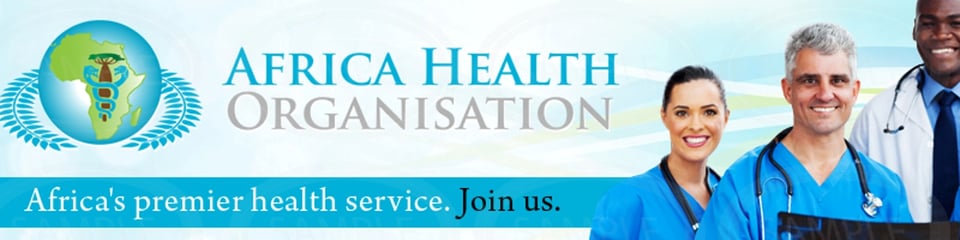 Africa Health Organisation (AHO) banner