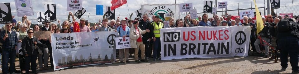 Campaign for Nuclear Disarmament (CND) banner