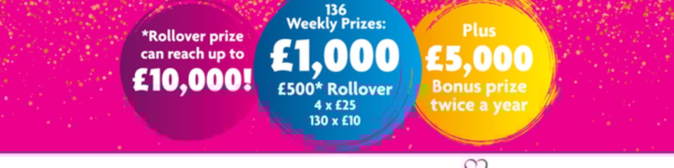 Hospice Lottery Partnership banner