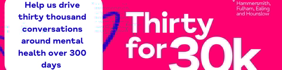 Hammersmith, Fulham, Ealing and Hounslow Mind banner