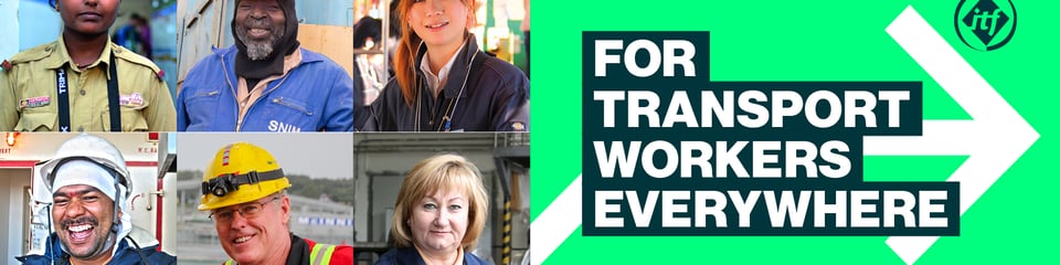 International Transport Workers Federation (ITF) banner