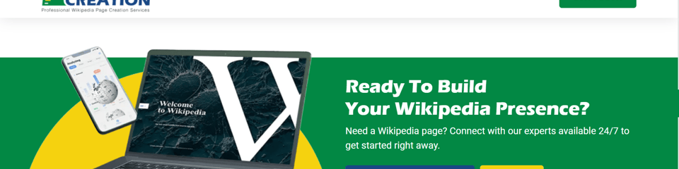 Wikipedia Page Creation UK banner