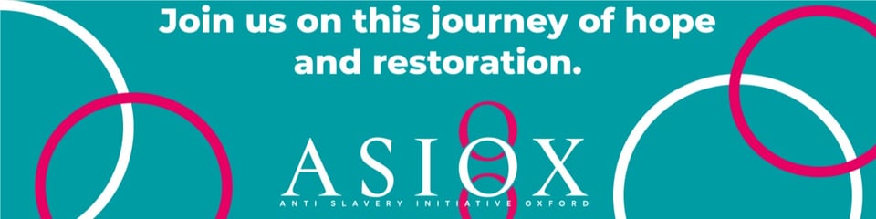 Anti Slavery Initiative Oxford (ASIOX) banner