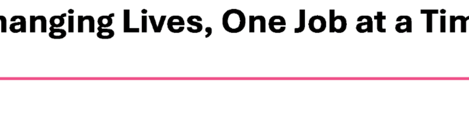Ways into work banner