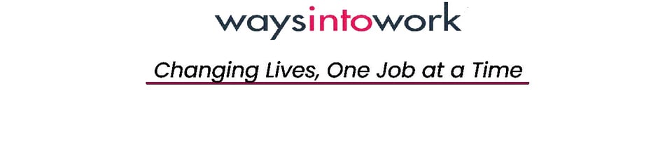 Ways into Work banner