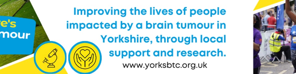 Yorkshire's Brain Tumour Charity banner