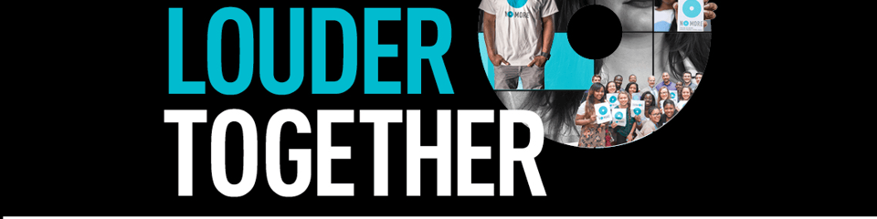 The NO MORE Foundation banner