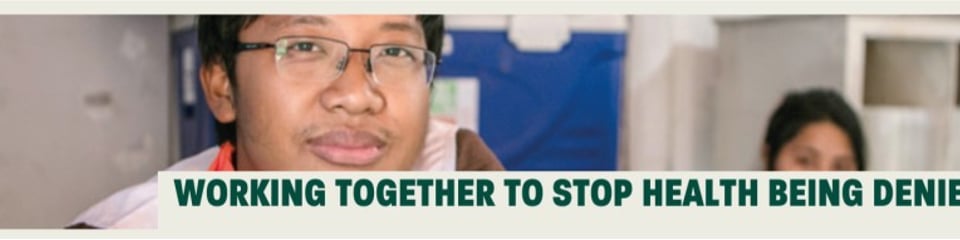 Health Poverty Action banner