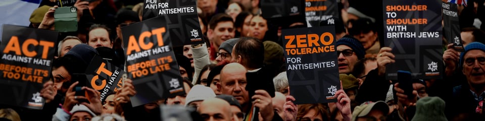 Campaign Against Antisemitism banner