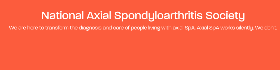 National Axial Spondyloarthritis Society  banner