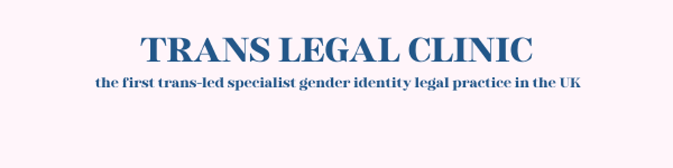 Trans Legal Clinic banner