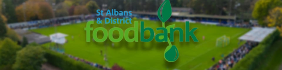 St Albans & District Foodbank banner