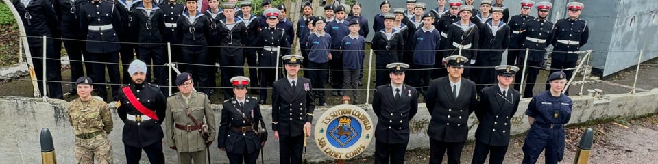 Sutton Coldfield Sea Cadets & Royal Marines Cadets banner